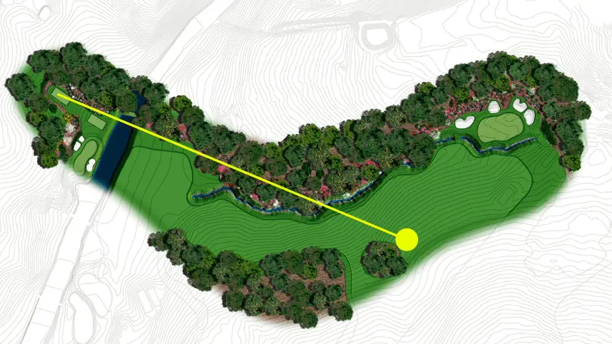 Bryson DeChambeau Driver Hole 13 Masters