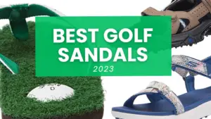 Best golf sandals featured image with the top 3 picks.