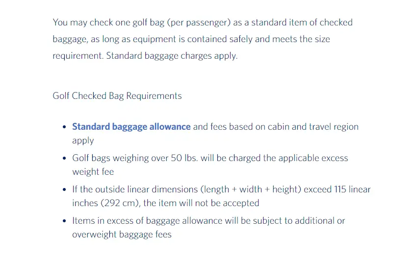 Delta Airlines Golf Bag Policy