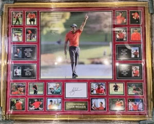 Hand Signed Tiger Woods Memorabilia