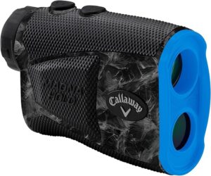 Product image of a sleek limited edition grey smoke and blue Callaway 300 Pro Laser Rangefinder