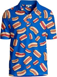 Tipsy Elves Hot Dog Glizzy Golf Shirt