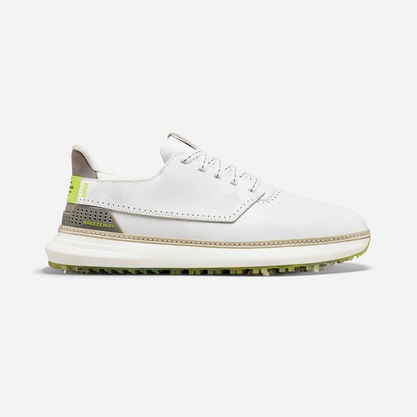 TRUE Lux² Maven waterproof spiked golf shoe in charge white