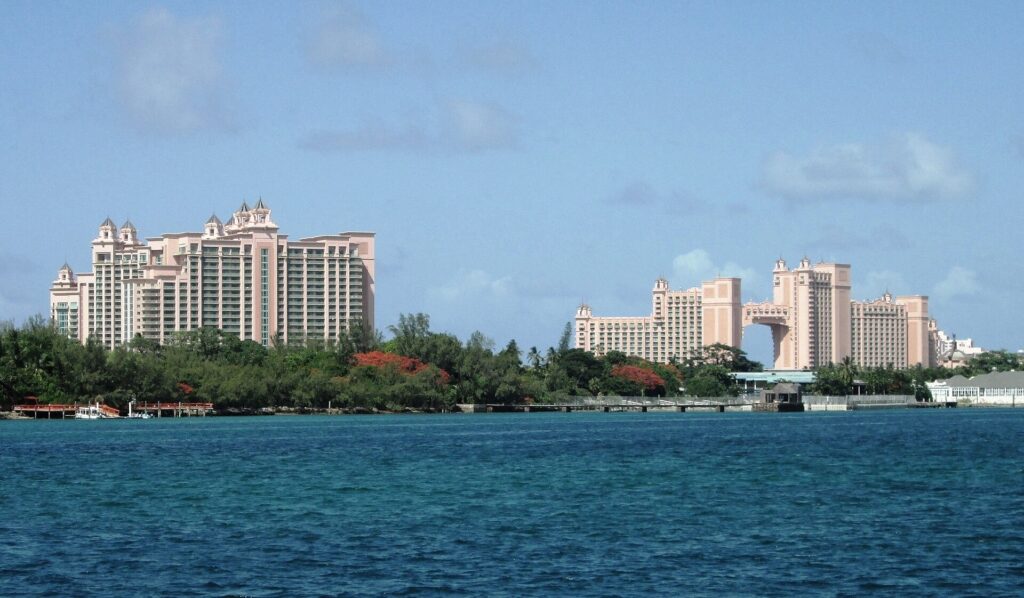 Atlantis Resort on Paradise Island seen from Nassau