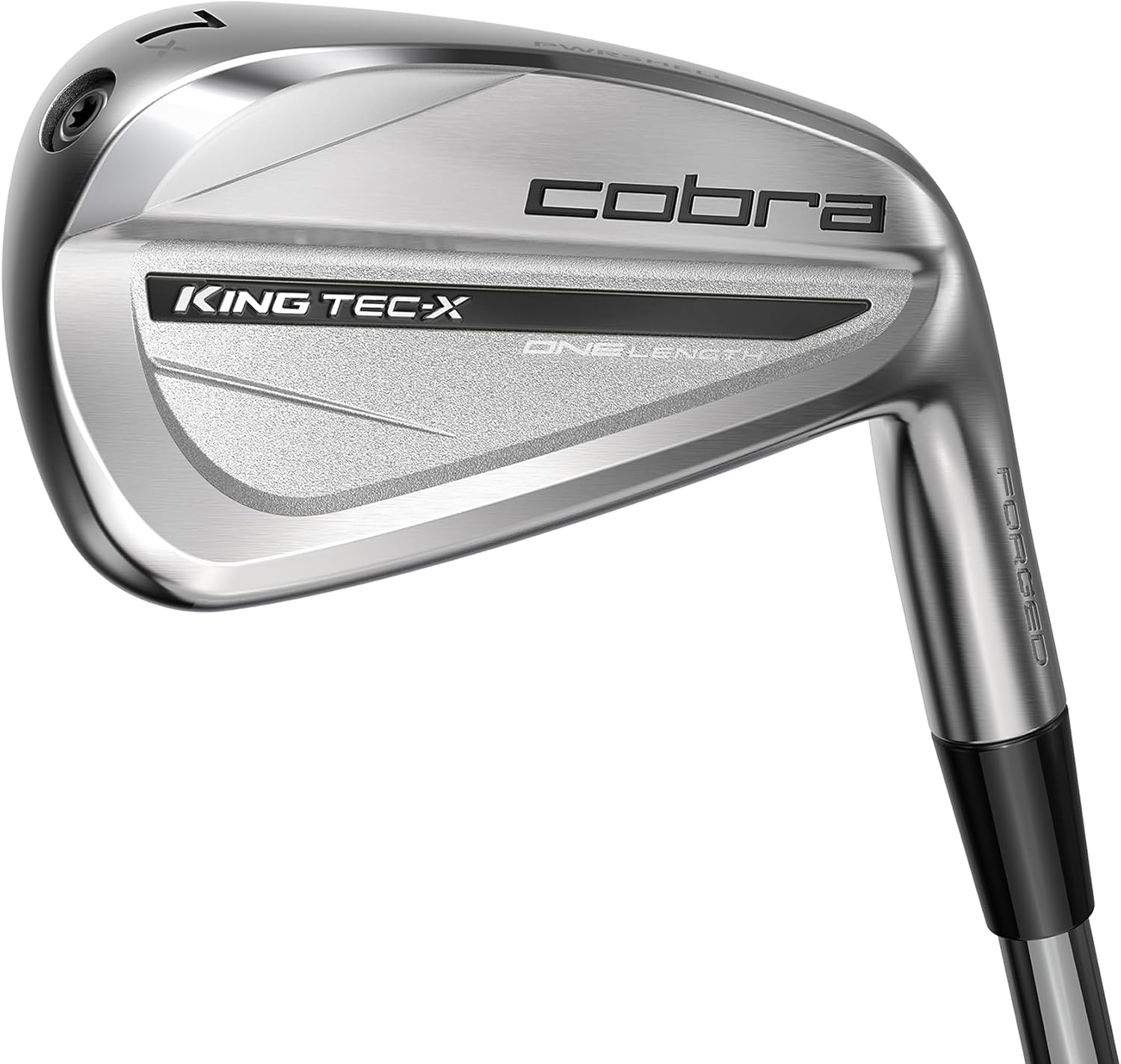 Cobra KING TEC X ONE Length iron — back cavity showing ONE LENGTH branding