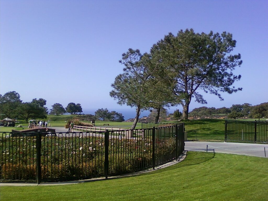 Torrey Pines Golf Course overlooking the Pacific Ocean from the La Jolla cliffs.