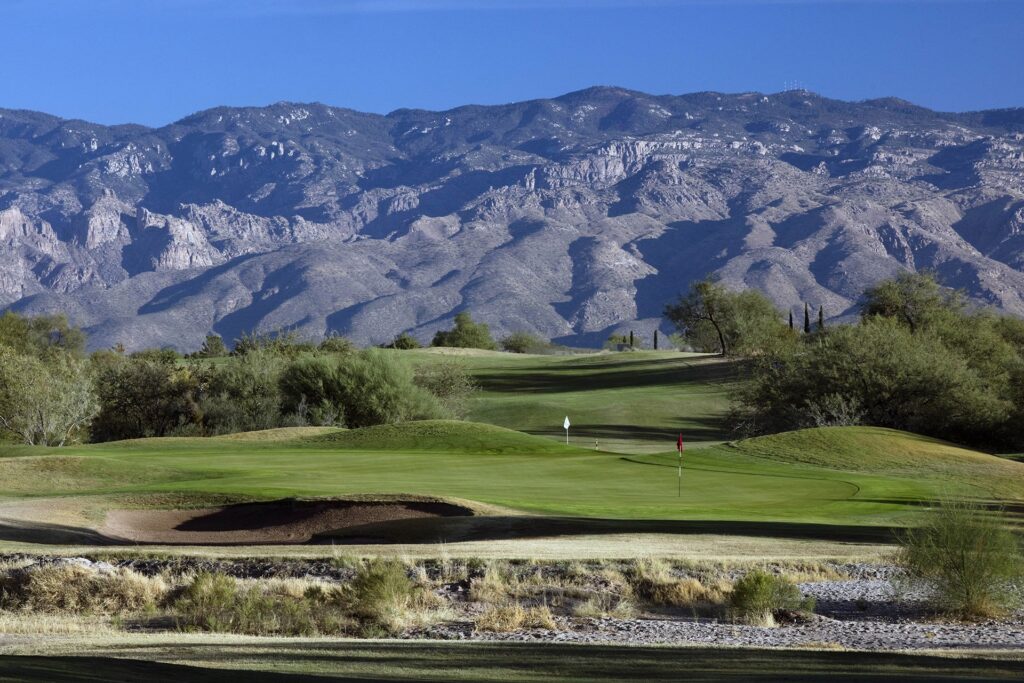 Desert fairway at Fred Enke Golf Course, Tucson City Golf.