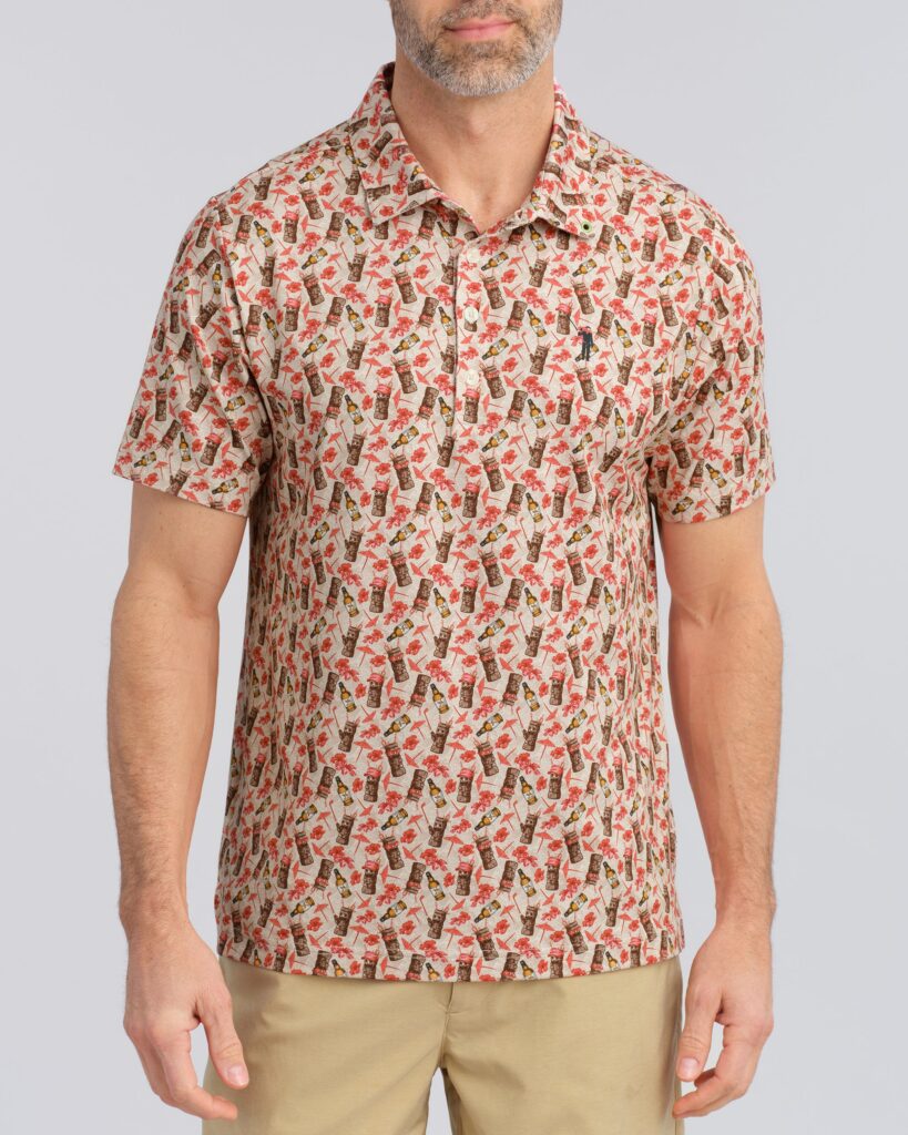 William Murray Tiny Tiki mens golf polo