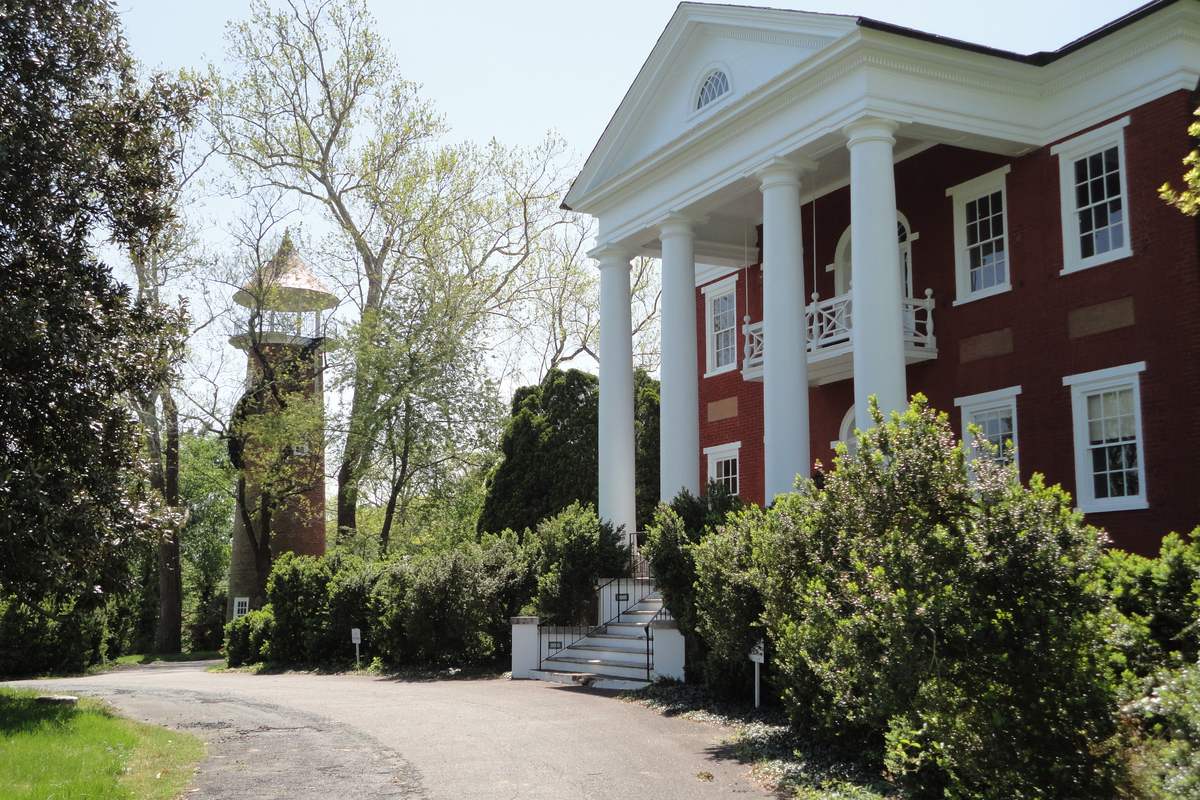 Historic Birdwood Mansion on the grounds of Birdwood Golf Course in Charlottesville